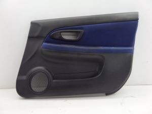 Subaru Impreza STI Right Front Door Card Panel Blue GD 04-05 OEM
