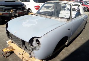 91 Nissan Figaro Front Clip Section Cut Hood Nose Pick Up Ask for Shipping Shell