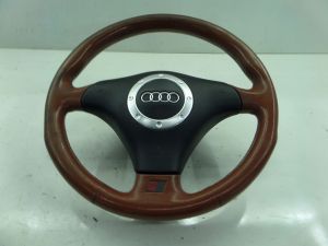 Audi TT Baseball Leather S-Line Steering Wheel Brown MK1 00-06 OEM