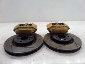 03-07 Nissan 350Z Track Package Brembo Front Brake Calipers & Rotors Gold Z33